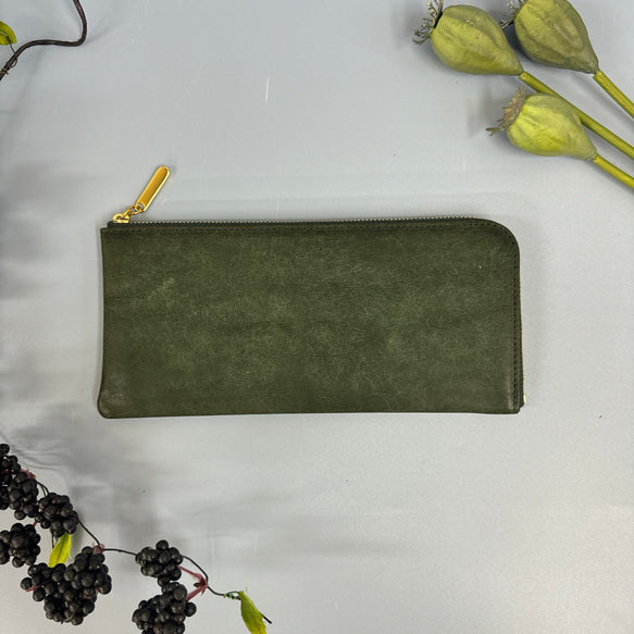 薄くて軽いL字長財布 24枚カードポケット イタリアンレザー MARGOT