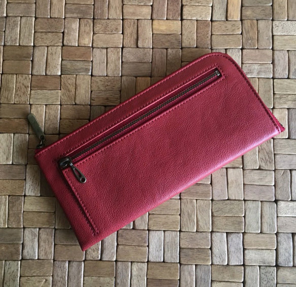 薄くて軽くて大容量なL字長財布 14枚カードポケット 牛革 日本製