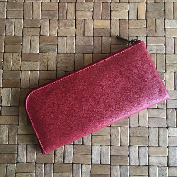 薄くて軽くて大容量なL字長財布 14枚カードポケット 牛革 日本製