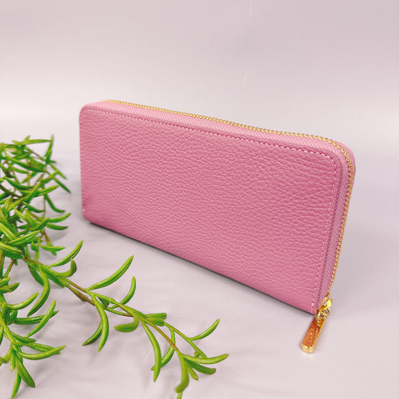 ラウンド長財布 Zip-Around Wallet イタリア革 シュリンク