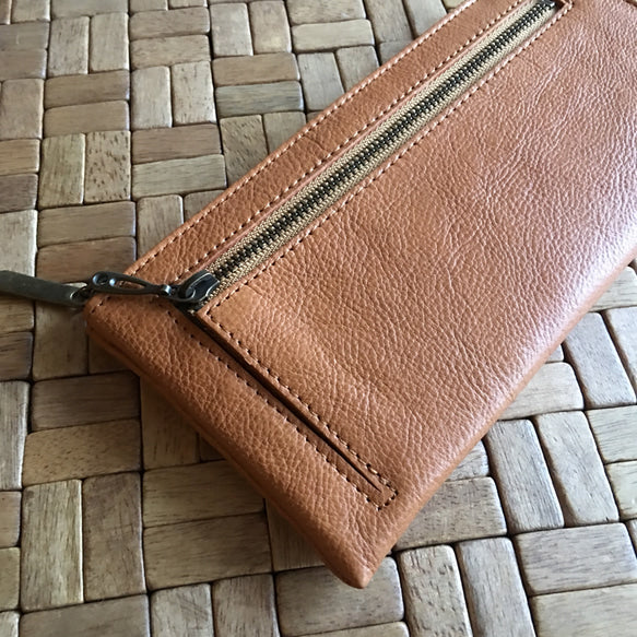 薄くて軽くて大容量なL字長財布 14枚カードポケット 牛革 日本製