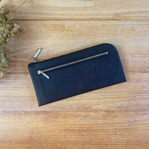 薄くて軽くて大容量なL字長財布 14枚カードポケット 牛革 カラフル 日本製 Squeeze