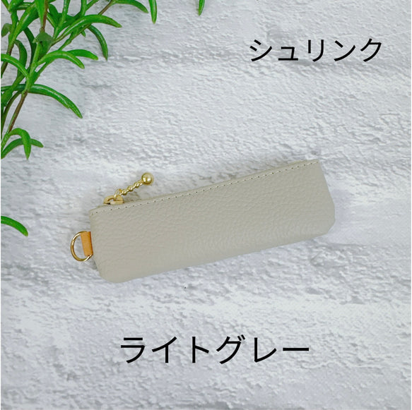 コインが見やすくたっぷり入る長細いコインケース シュリンク ビタミンカラー
