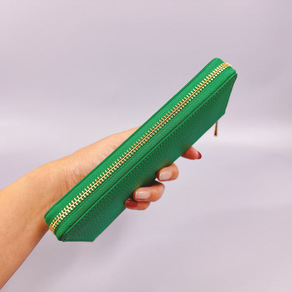 ラウンド長財布 Zip-Around Wallet イタリア革 シュリンク