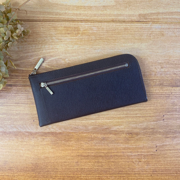 薄くて軽くて大容量なL字長財布 14枚カードポケット 牛革 カラフル 日本製 Squeeze