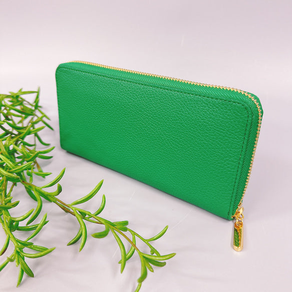 ラウンド長財布 Zip-Around Wallet イタリア革 シュリンク