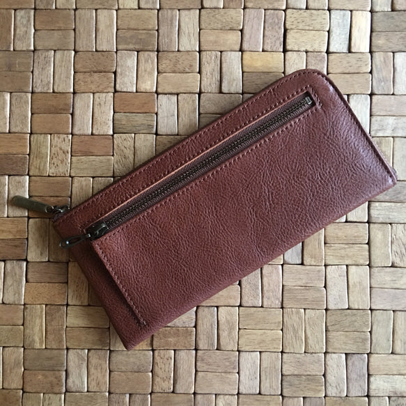 薄くて軽くて大容量なL字長財布 14枚カードポケット 牛革 日本製