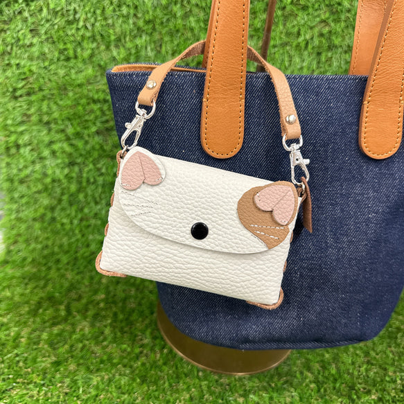 《動物シリーズ：猫》 使い道いろいろ！軽くて便利なストラップ付きミニポーチバッグ　Squeeze