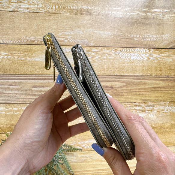 薄くて軽いコンパクトな財布 10枚カードポケット　カラフル　スクイーズ