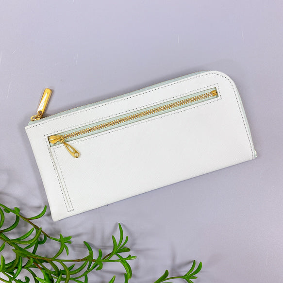 薄くて軽くて大容量なL字長財布 14枚カードポケット 牛革 プリズム 日本製