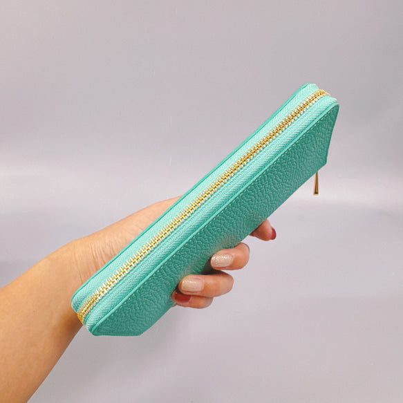 ラウンド長財布 Zip-Around Wallet イタリア革　シュリンク