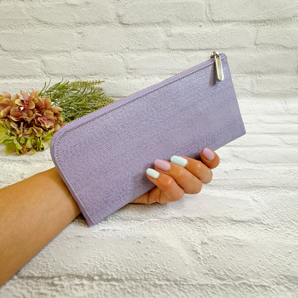 薄くて軽くて大容量なL字長財布 14枚カードポケット 牛革 スムース 日本製