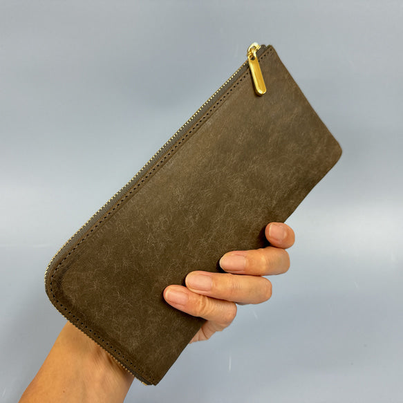 薄くて軽いL字長財布 24枚カードポケット イタリアンレザー MARGOT