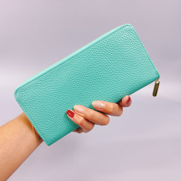 ラウンド長財布 Zip-Around Wallet イタリア革　シュリンク