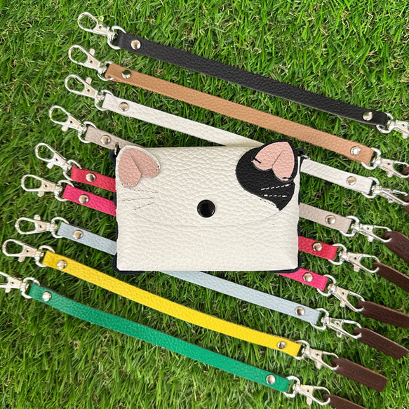 《動物シリーズ：猫》 使い道いろいろ！軽くて便利なストラップ付きミニポーチバッグ　Squeeze